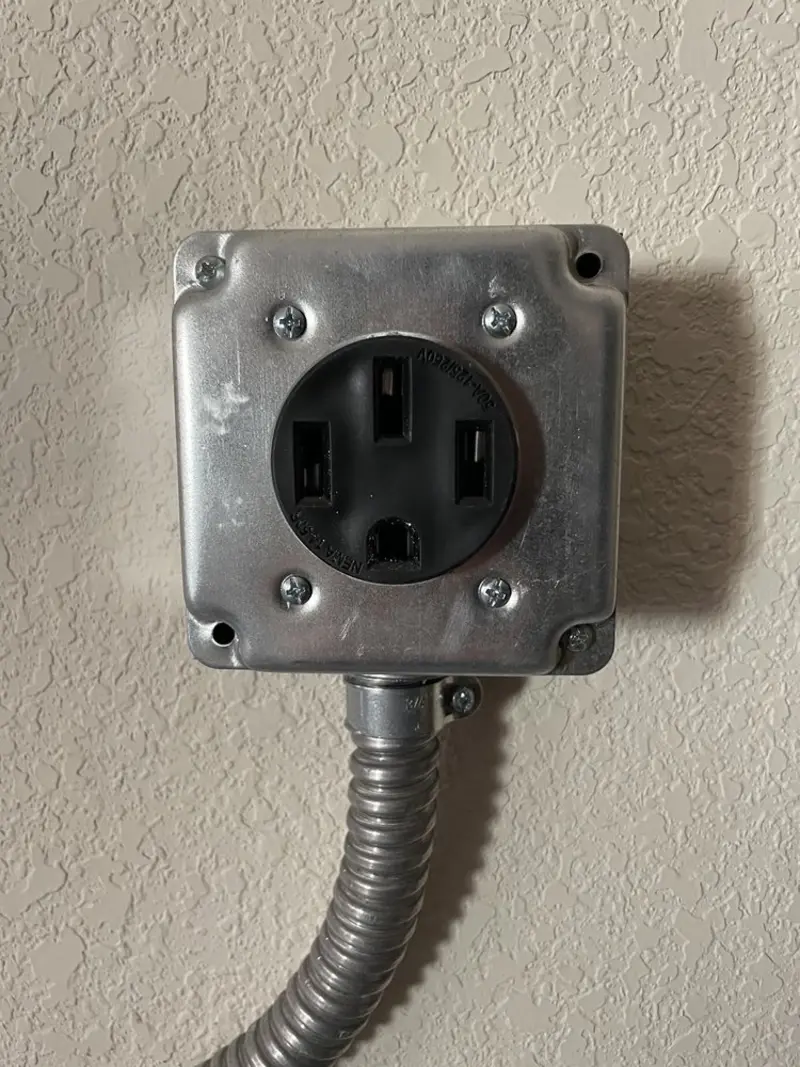 NEMA 14-50 outlet installed for Smart Home Electrical in East Liverpool